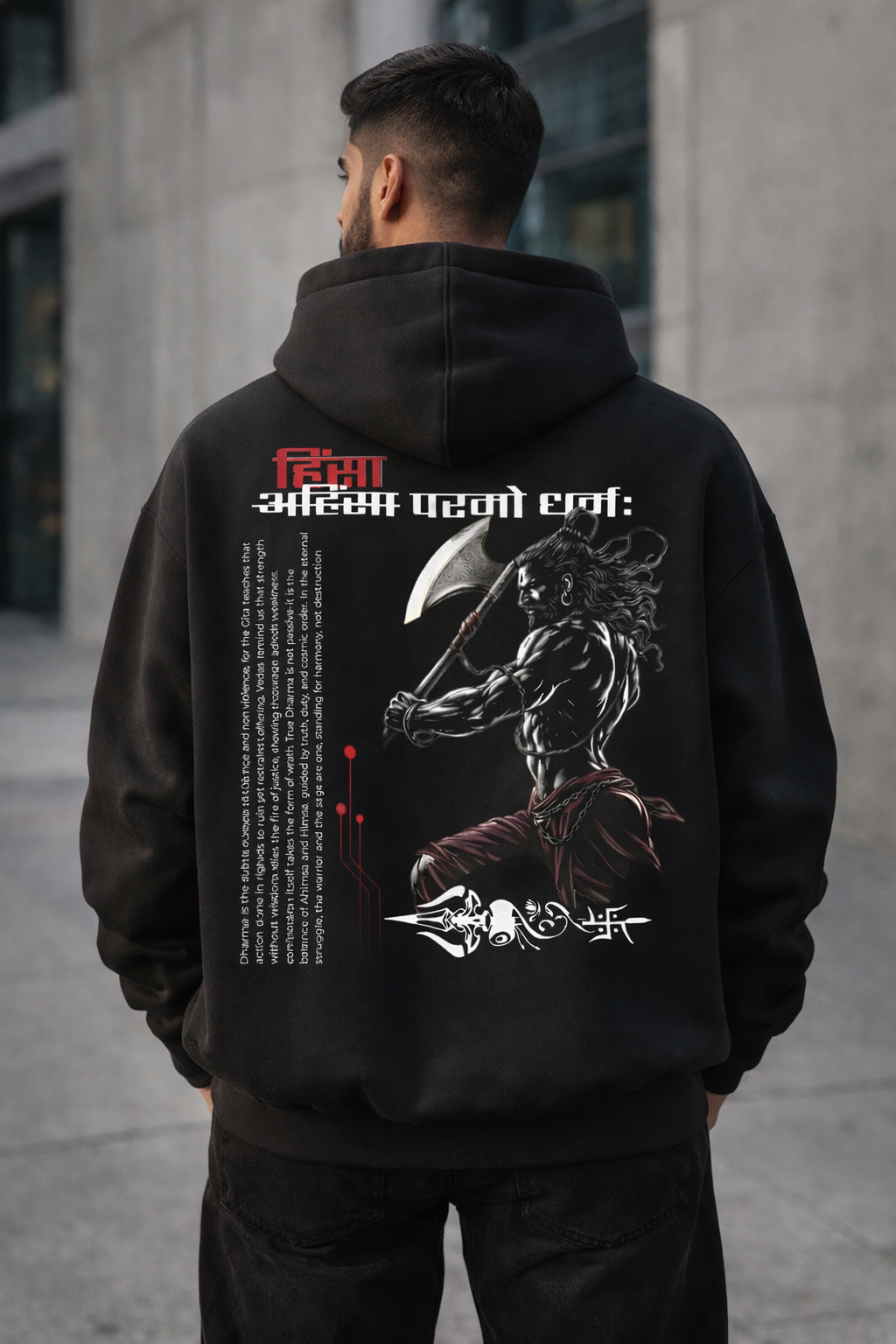 Ahinsa Parmo Dharma Hoodie (Regular)